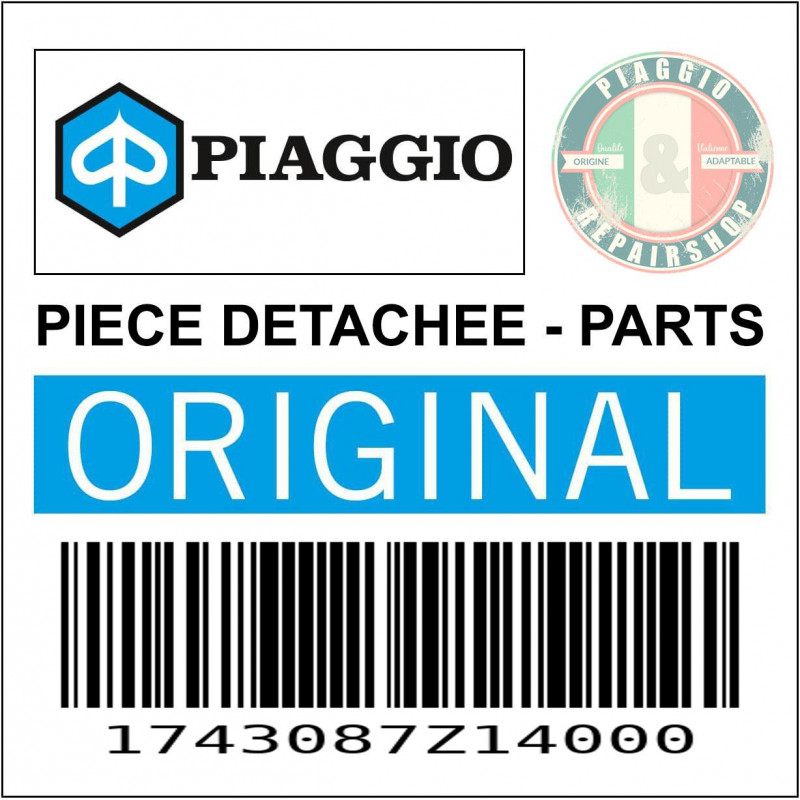 POT ECHAPPEMENT ORIGINE PIAGGIO PORTER ZAPS85 1300CCC HCE (PARTIE FINALE) 1998 2009  -1743087Z14000