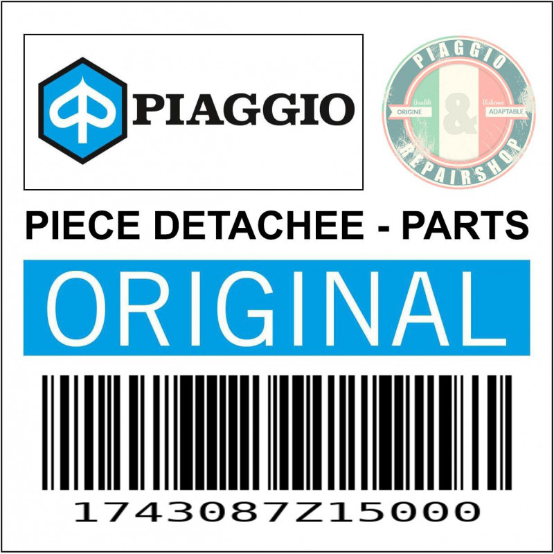 POT ECHAPPEMENT ARRIERE ORIGINE PIAGGIO PORTER VAN MOTEUR 1300 CC 1994 1998  -1743087Z15000