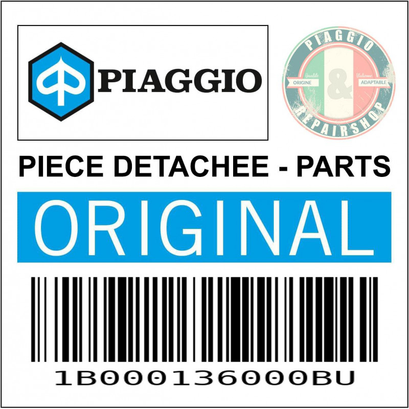 POIGNEE DE SELLE INFERIEURE GAUCHE ORIGINE PIAGGIO 125 X10 2012 2015 BLANC 595  -1B000136000BU-