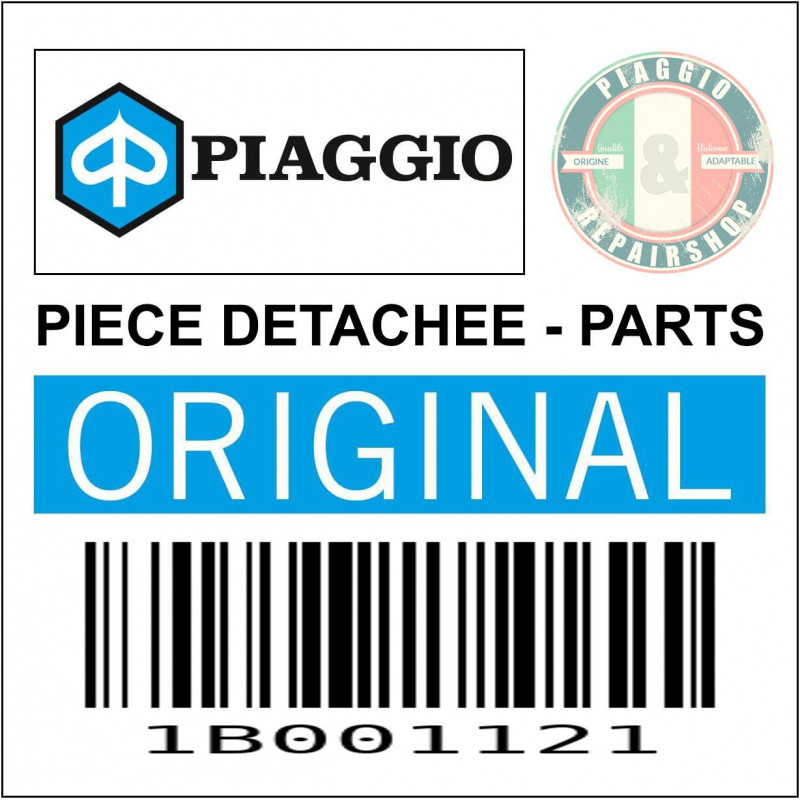 PROTECTION CHROME GARDE-BOUE AVANT ORIGINE PIAGGIO 50-125 VESPA PRIMAVERA,SPRINT  -1B001121-