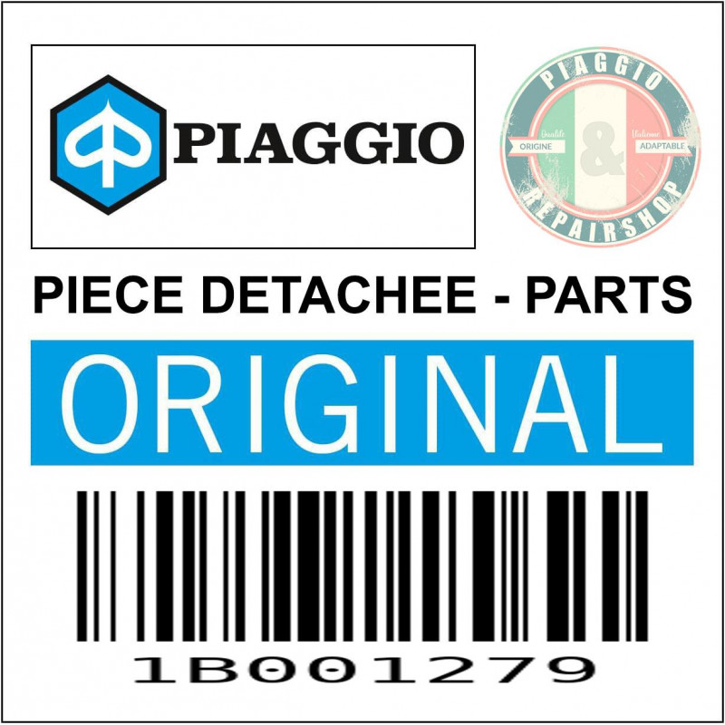 PROTECTION COQUE ARRIERE ORIGINE PIAGGIO 50-125 PRIMAVERA, SPRINT NOIR MAT  -1B001279-