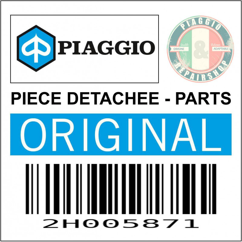 AUTOCOLLANT-STICKER-KIT DECORS SERIE MATTBLACK N23 ORIGINE PIAGGIO 50 ZIP 2020  -2H005871-
