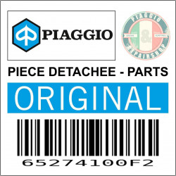 COUVRE GUIDON ORIGINE PIAGGIO 50-125 FLY 2006 2011 GRIS 738-A  -65274100F2-