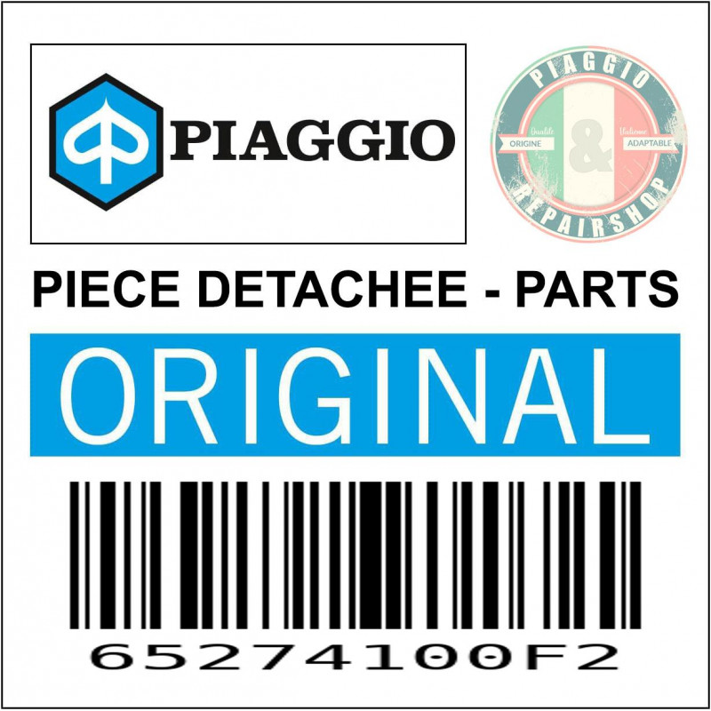 COUVRE GUIDON ORIGINE PIAGGIO 50-125 FLY 2006 2011 GRIS 738-A  -65274100F2-