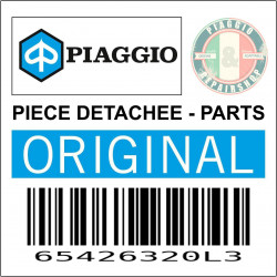 COUVRE GUIDON AVANT ORIGINE PIAGGIO 50-125 VESPA-S JAUNE 964-A  -65426320L3-