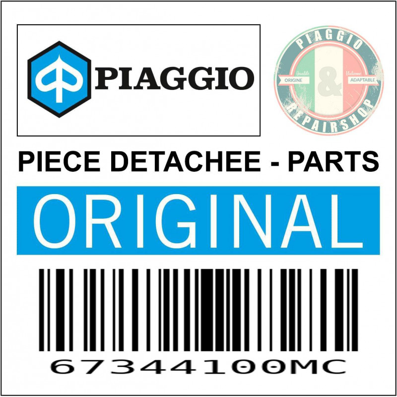 CARENAGE CENTRAL DROIT ORIGINE PIAGGIO X10 350-500 2012 2015 MARRON 126-A  -67344100MC-