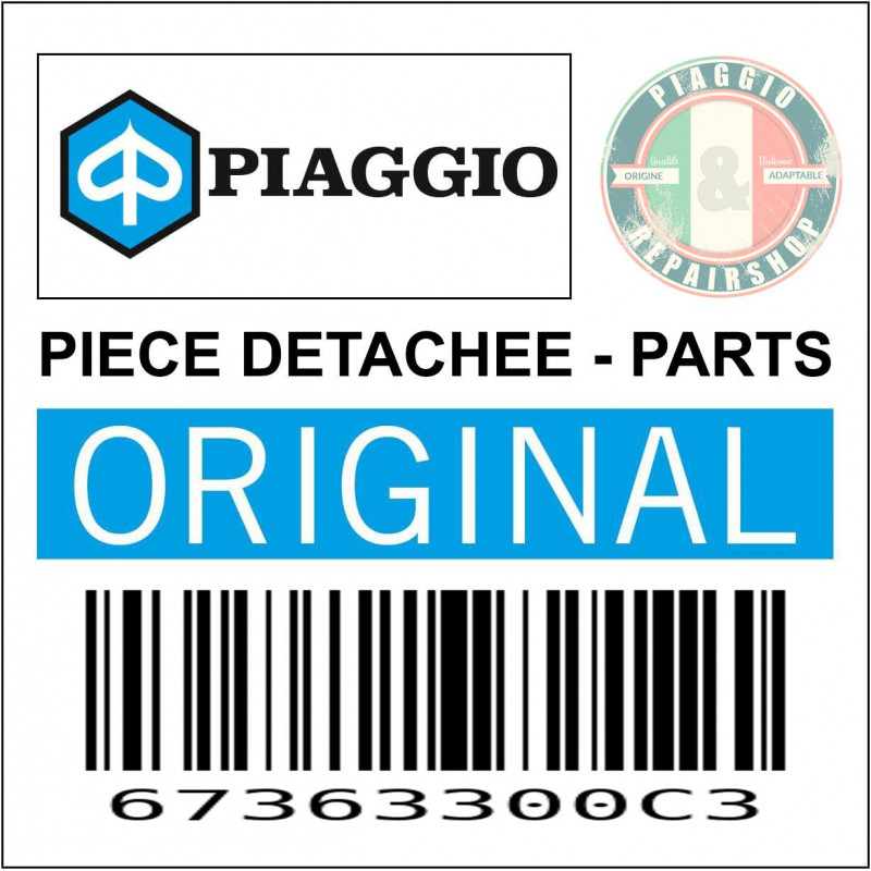 SELLE GRISE AVEC DEVERROUILLAGE A DISTANCE ORIGINE PIAGGIO 125 PRIMAVERA VESPA 2013 2017 -67363300C3-