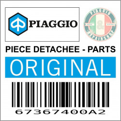 KIT DECO POUR SPOILER ORIGINE PIAGGIO 50 NRG 2007  POUR VEHICULE NOIR 94  -67367400A2-