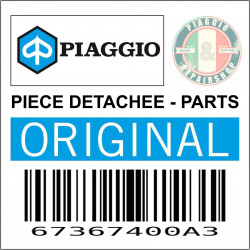 KIT DECO POUR SPOILER ORIGINE PIAGGIO 50 NRG 2007  POUR VEHICULE ORANGE 954-A  -67367400A3-