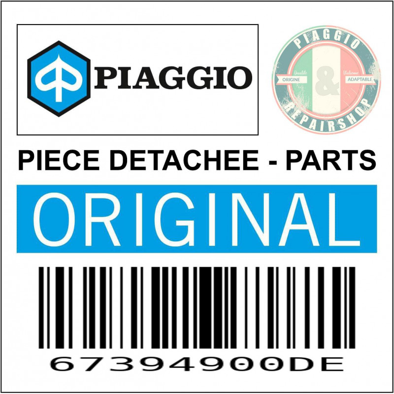 TOP-CASE 32L ORIGINE PIAGGIO 50-125 VESPA LX 2005 , VESPA PX 2001  BLEU NUIT 222-A  -67394900DE-