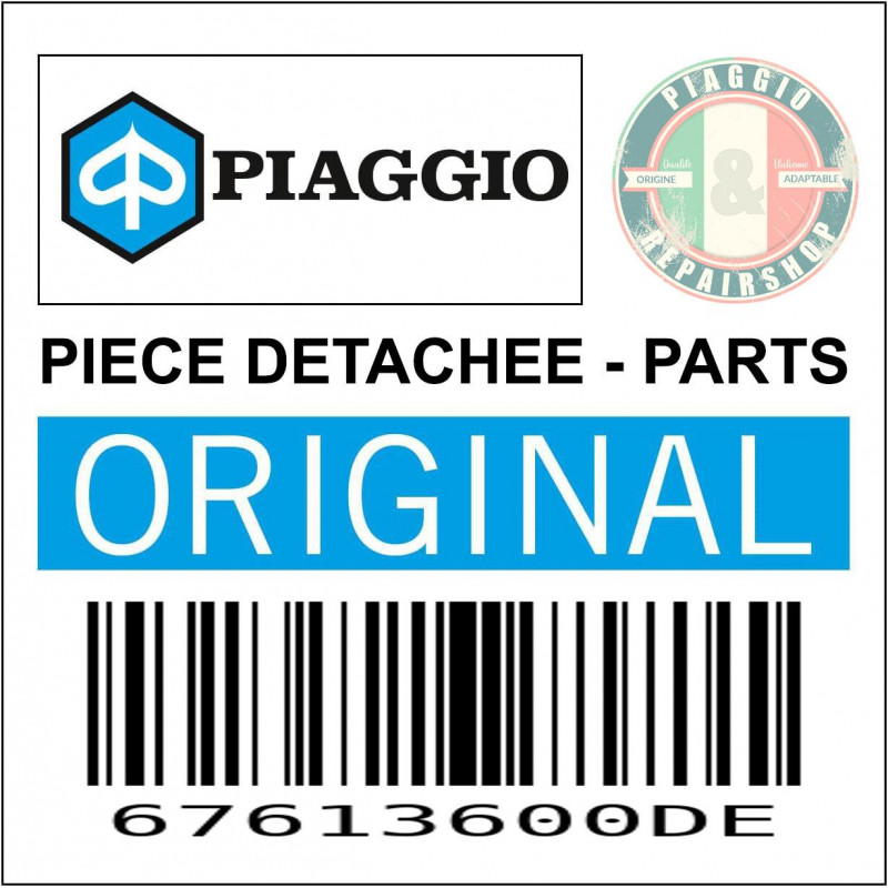TABLIER INFERIEUR AVANT ORIGINE PIAGGIO 500 X10 BLEU 222-A  -67613600DE-