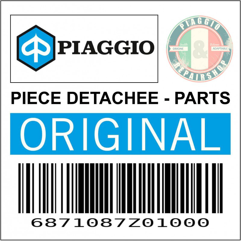 CHARNIERE DE PORTE AVANT ORIGINE PIAGGIO PORTER, CARGO  -6871087Z010006-
