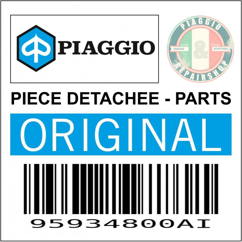 GARDE BOUE AVANT ORIGINE PIAGGIO 50 NRG 2005  ORANGE 938-A  -95934800AI-