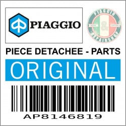 REPOSE PIED PILOTE DROIT ORIGINE PIAGGIO APRILIA 50-125 RX, SX  -AP8146819-