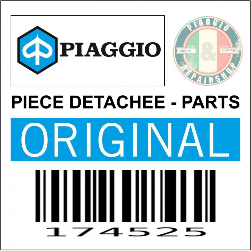 DURITE-FLEXIBLE-TUYAU DE FREIN ARRIERE GAUCHE ORIGINE PIAGGIO TRIPORTEUR APE 50 2T 1980 2018 -174525-