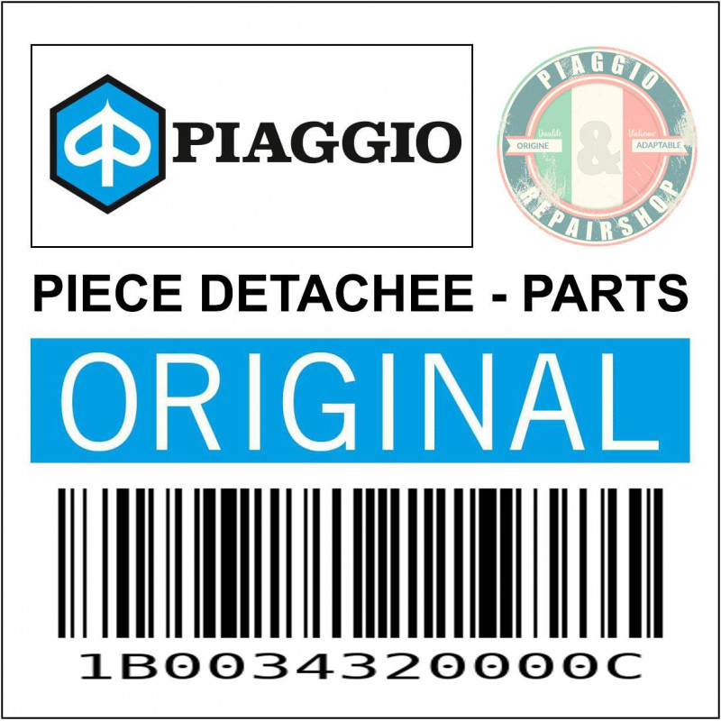 COUVRE GUIDON ARRIERE ORIGINE PIAGGIO 50-125 LIBERTY IGET 2015  -1B0034320000C-