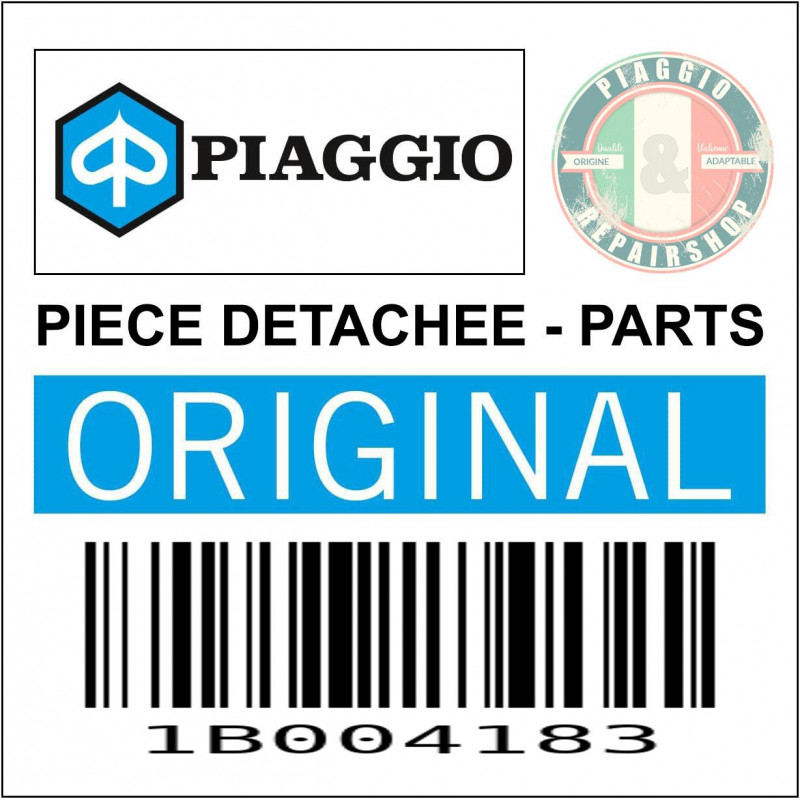 BORDURE DE TABLIER AVANT DROIT NOIR MAT ORIGINE PIAGGIO 50-125 VESPA PRIMAVERA, SPRNT 2017  -1B004183-