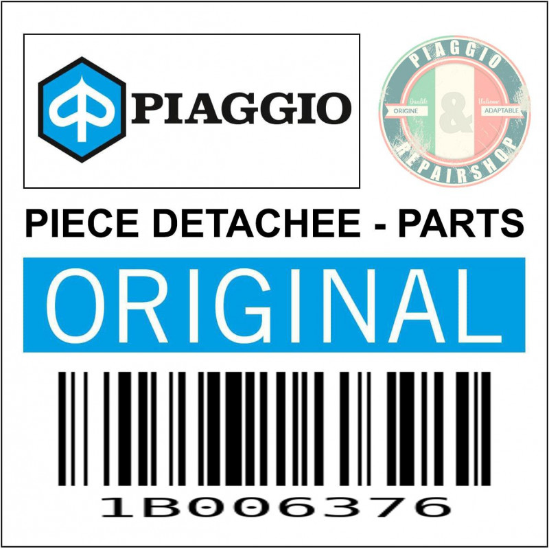 VIS TORX TETE FRAISEE (6x55)  EMBOUT DE GUIDON ORIGINE PIAGGIO COMMUN A TOUTE LA GAMME  -1B006376-