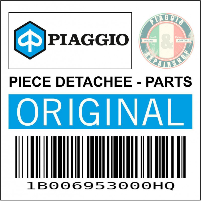 MARCHE PIED-PLANCHER ORIGINE PIAGGIO 125-300 GTS VESPA 2022- GRIS MAT 707-C -1B006953000HQ-