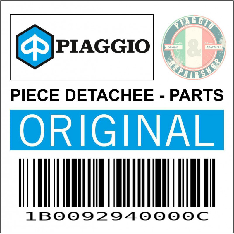 SUPPORT BOUTON GAUCHE TABLIER AVANT ORIGINE PIAGGIO 400-530 MP3 2022  -1B0092940000C-
