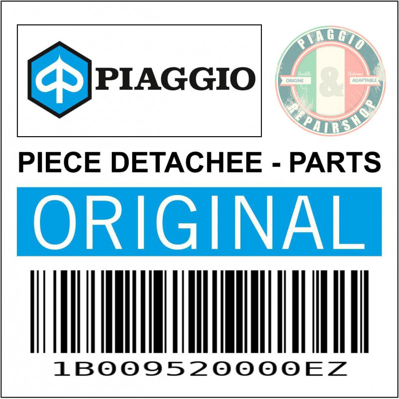 GARDE BOUE AVANT GAUCHE ORIGINE PIAGGIO 400-530 MP3 GRIS TITANIO EZ 2022  -1B009520000EZ-