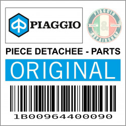 BORDURE-JONC DE TABLIER AVANT GAUCHE NOIR ORIGINE PIAGGIO 125-250-300 VESPA GTS 2022  -1B00964400090-