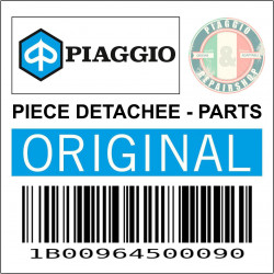 BORDURE-JONC DE TABLIER AVANT DROIT NOIR ORIGINE PIAGGIO 125-250-300 VESPA GTS 2022  -1B00964500090-