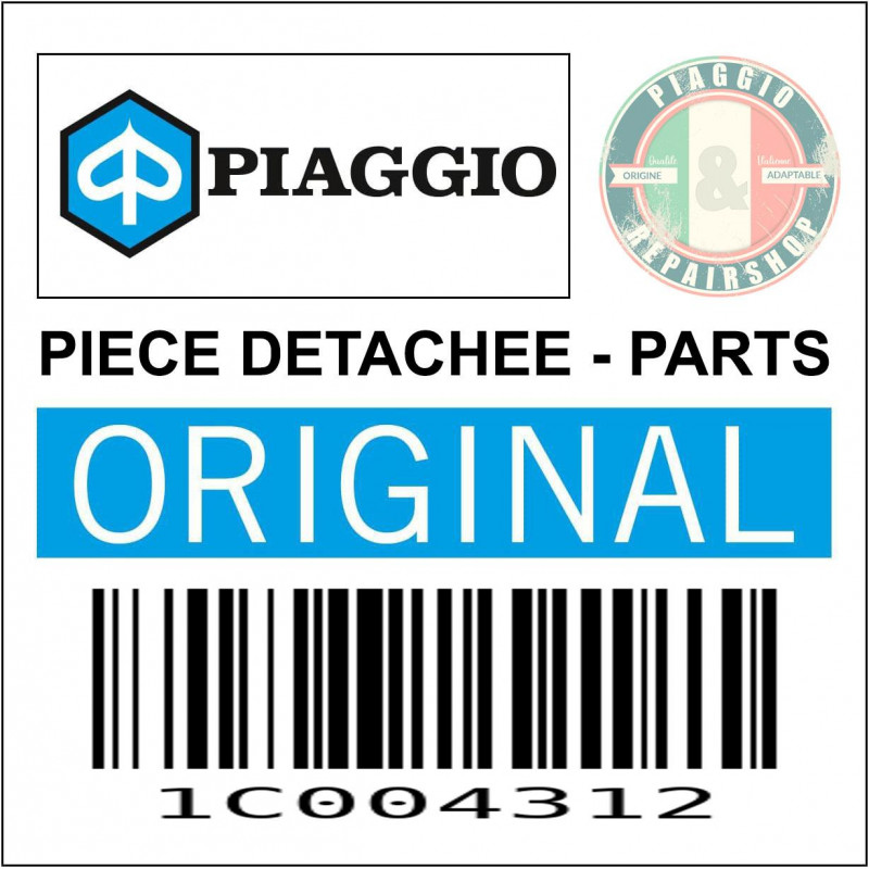 AXE DE ROUE AVANT ORIGINE PIAGGIO 50 ZIP 2006 2016  -1C004312-