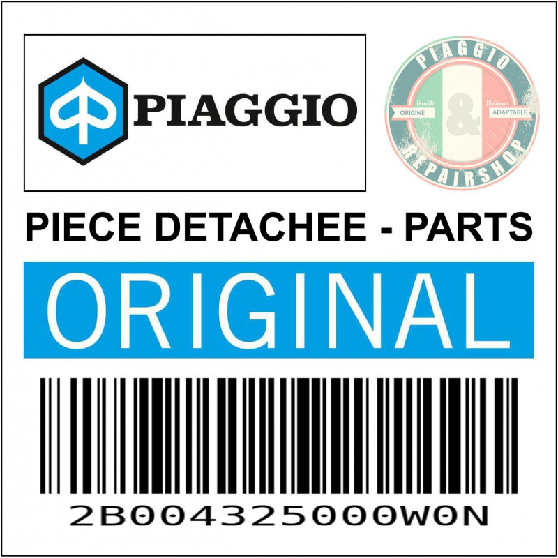 CARENAGE-DEFLECTEUR RESERVOIR DROIT ORIGINE PIAGGIO 50 RX, SX APRILIA 2018  NOIR -2B004325000W0N-