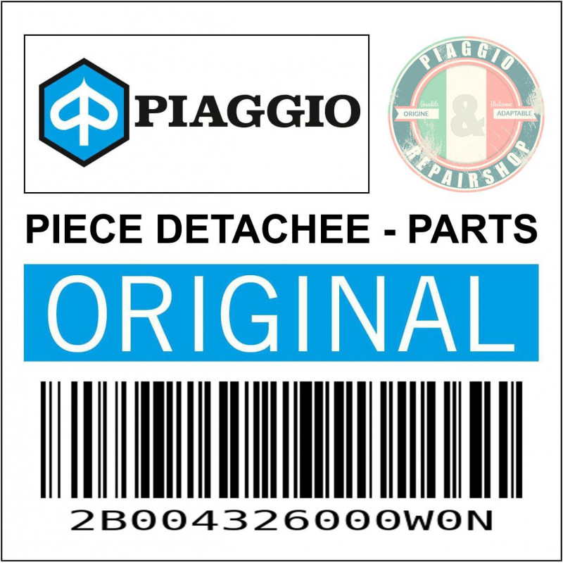 CARENAGE-DEFLECTEUR RESERVOIR GAUCHE ORIGINE PIAGGIO 50 RX, SX APRILIA 2018  NOIR -2B004326000W0N-