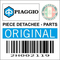 AUTOCOLLANT-STICKER-DECOR AILE AVANT DROITE ORIGINE PIAGGIO GILERA 50 SMT, RCR 2018  BLANCHE  -2H002119-