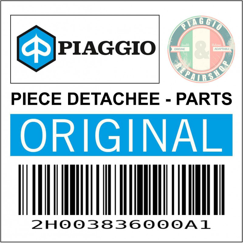 AUTOCOLLANT-STICKER-KIT DECOR JAUNE ORIGINE PIAGGIO 50-125 SPRINT SIXTIES 2016  -2H003836000A1-