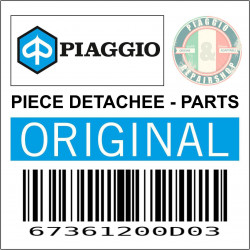 TAPIS REPOSE PIED ORIGINE PIAGGIO 50-125 VESPA SPRINT 2016  BLEU MAT 297-A -67361200D03-
