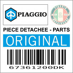 MARCHE PIED-PLANCHER ORIGINE PIAGGIO 50-125 VESPA PRIMAVERA, SPRINT 2013  BLEU 289-A -67361200DK-