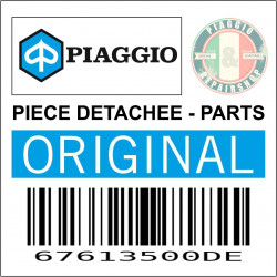 COUVERCLE DE TABLIER AVANT INFERIEUR ORIGINE PIAGGIO 500 X10 BLEU 222-A  -67613500DE-