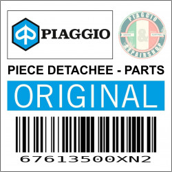 COUVERCLE DE TABLIER AVANT INFERIEUR ORIGINE PIAGGIO 500 X10 NOIR 98-A  -67613500XN2-