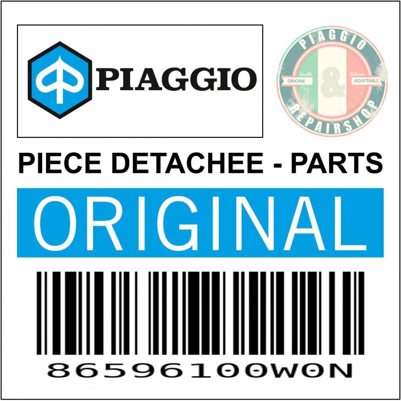 CARENAGE-DEFLECTEUR RESERVOIR GAUCHE ORIGINE PIAGGIO 125 SX-RX APRILIA NOIR -86596100W0N-