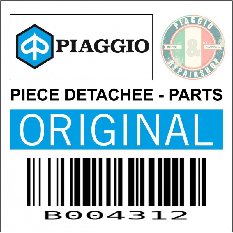 SUPPORT DE PARE CHOC ARRIERE ORIGINE PIAGGIO PORTER 2010 2020   -B004312-