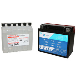 BATTERIE 12V 10 Ah BTX12-BS ORIGINE PIAGGIO 125 BEVERLY, LIBERTY, X7, X9, X-EVO, 300 BEVERLY, X7-APRILIA 300 SR-MAX, 400-500