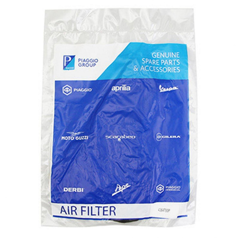 ELEMENT-MOUSSE DE FILTRE A AIR (PREMIUM) MAXISCOOTER ORIGINE PIAGGIO 125 VESPA ET4, SFERA, HEXAGON LX, LIBERTY 1998 2055, 50