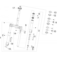 4.02 - Fourche/tube direction - Ensemble butee dir.