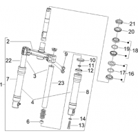 4.02 - Fourche/tube direction - Ensemble butee dir.