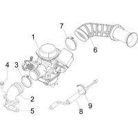 1.39 - Carburateur complet - Raccord d admission