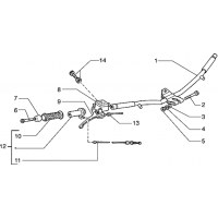 T55 - Pieces composant le guidon