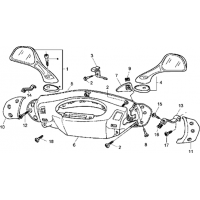 T45 - Couvercles guidon et retroviseurs
