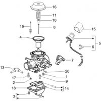 1.4 - Composants de carburateur