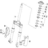 4.02 - Fourche/tube direction - ensemble butee dir.