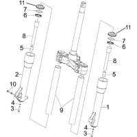4.03 - Composants de la fourche Kayaba