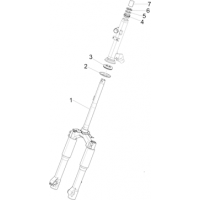 4.02 - Fourche/tube direction - Ensemble butee dir.