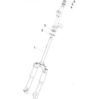 4.02 - Fourche/tube direction - Ensemble butee dir.